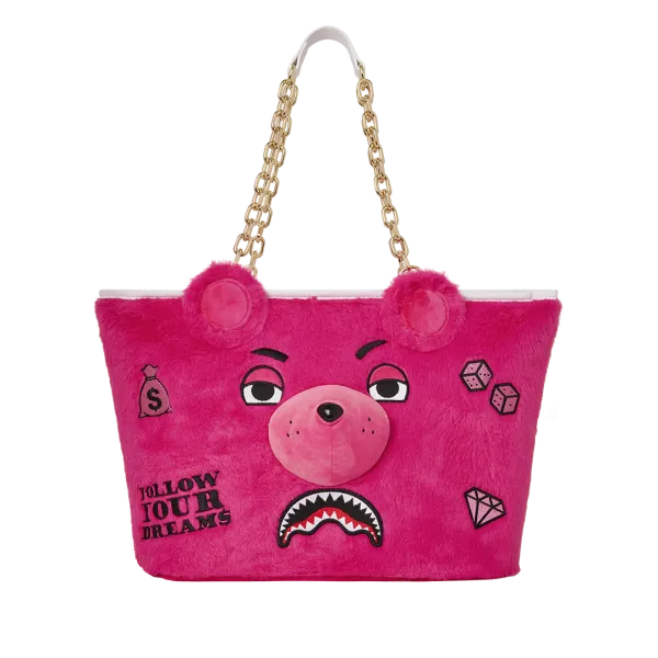 PLUSH MONEYBEAR TOTE (PINK)