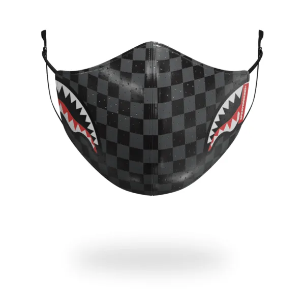 SHARKS IN PARIS (GRAY) VEGAN LEATHER FACE MASK