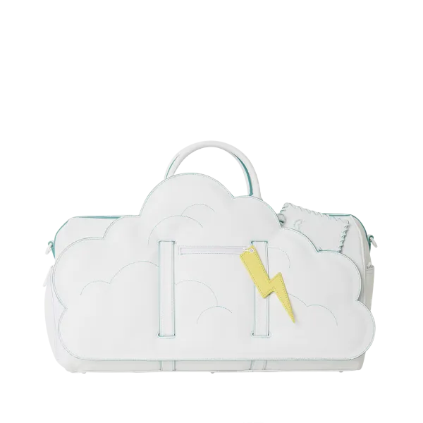 CLOUDY WITH A CHANCE OF SHARK DUFFLE