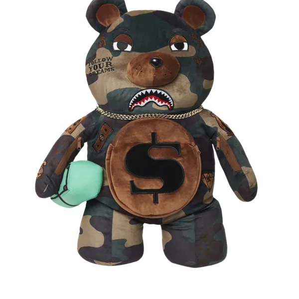CAMOCHECK MONEYBEAR TEDDYBEAR BACKPACK