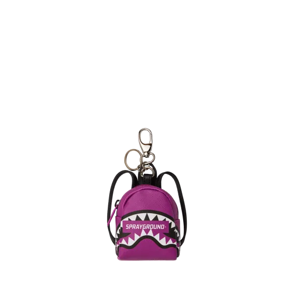 SMASH LOGO VIOLA BACKPACK KEYCHAIN
