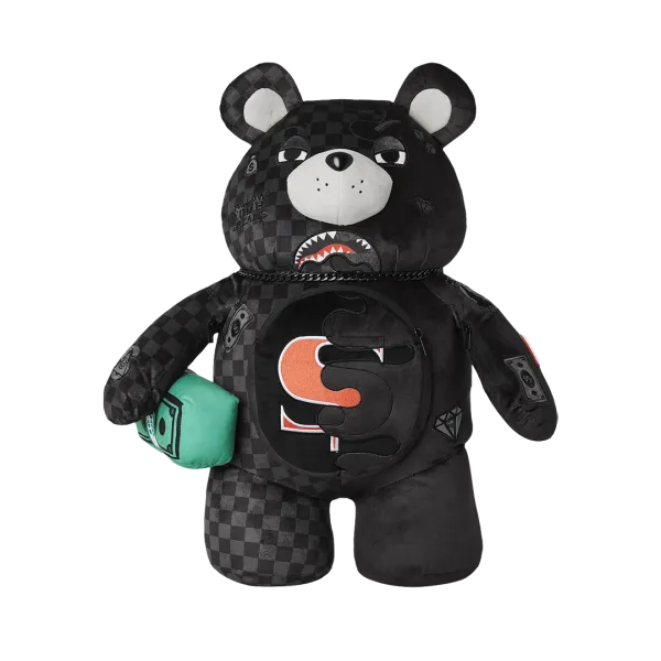SPEED SHARK SIDE SWIPE MONEYBEAR TEDDY BEAR BACKPACK
