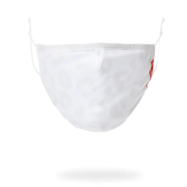 SNOW LEOPARD POLYESTER FACE MASK