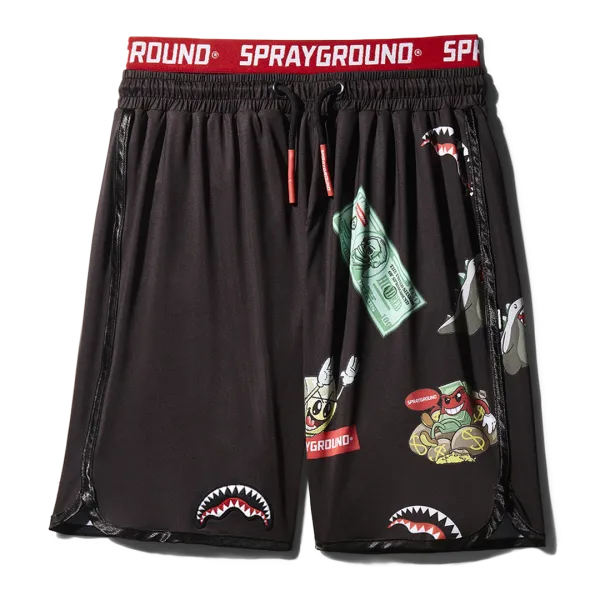 PATCH ALL-IN CORTO SWIM TRUNKS (BLACK)