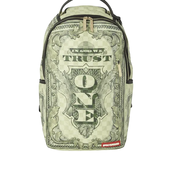 IN GOD WE TRUST GREEN BACKPACK (ONE OF ONE)