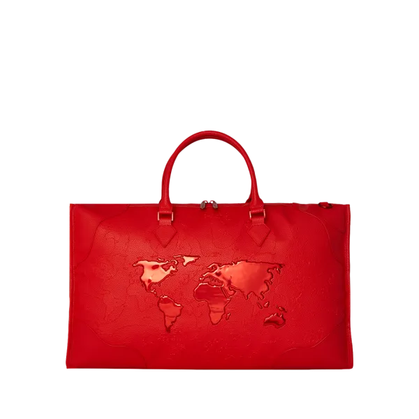 JAMES FIRST CLASS RUBY RED PYRAMID LARGE DUFFLE