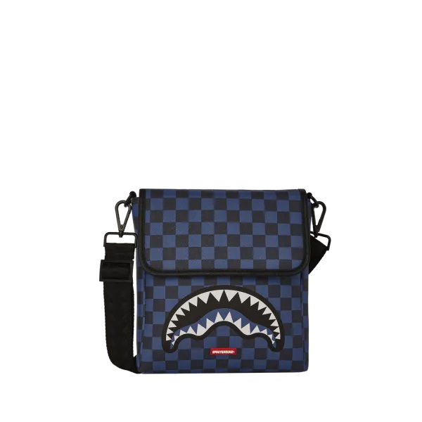 MIDNIGHT MAGIC SHARKS IN PARIS MESSENGER SLING BAG