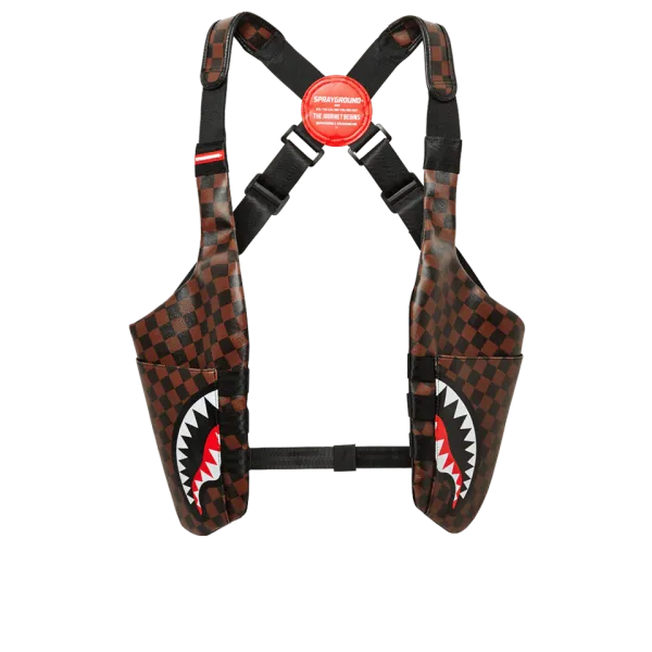 SIDE SHARKS IN PARIS SHOULDER PACK